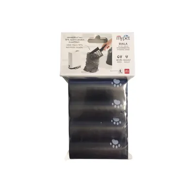 Rotho MyPet BIALA Hygiene Bags - 4 Rolls of 16 Bags Each