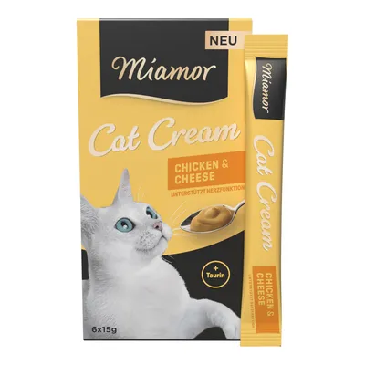 Miamor Cat Cream kana & juusto - 6 x 15 g