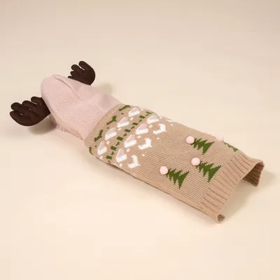 TIAKI sweter renifer dla psów - Rozmiar XL: długość pleców ok. 40 cm
