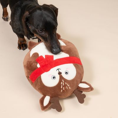 TIAKI zabawka dla psa, puszysty renifer