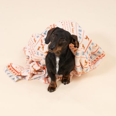 TIAKI Cosy Blanket with Nordic Winter Pattern