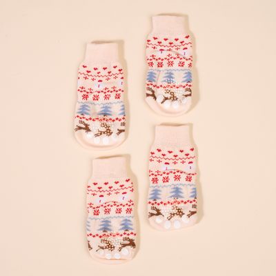 TIAKI Pet & Parent Socken mit nordischem Wintermuster