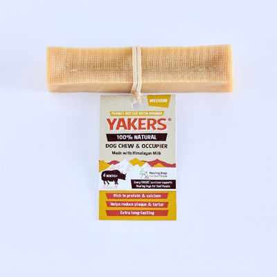 YAKERS Peanut Butter & Banana Dog Chew & Occupier Medium (70g)