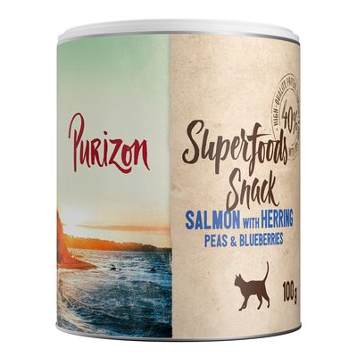 Purizon Superfood Snack 100 g Lachs mit Hering, Erbsen & Heidelbeeren 100 g