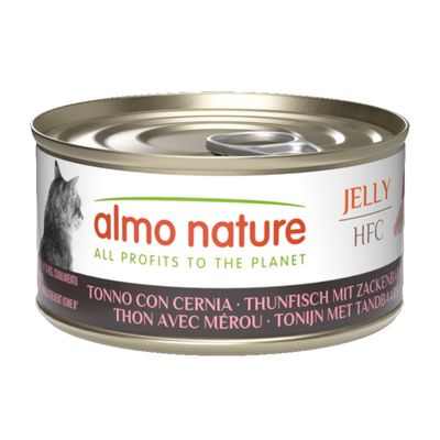 Almo Nature HFC Jelly in lattina 24 x 70 g Tonno con cernia