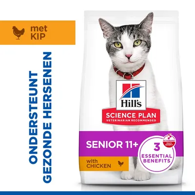 Hill's Science Plan Senior 11+ Healthy Ageing met Kip - 3 kg