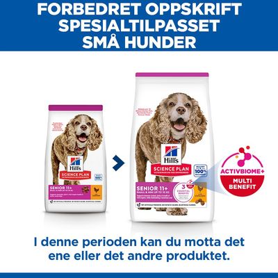 Hill's Science Plan Senior 11+ Small & Mini med kylling