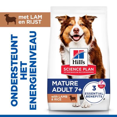 Hill's Science Plan Mature Adult 7+ Medium met Lam & Rijst