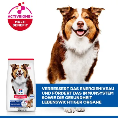 Hill's Science Plan Mature Adult 7+ Medium z jagnjetino in rižem - 14 kg