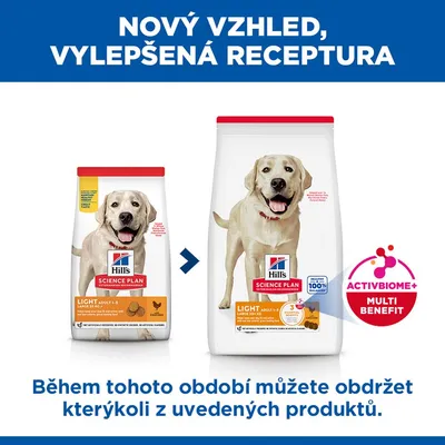 Hill's Science Plan Adult Light Large Breed Chicken - 18 kg
