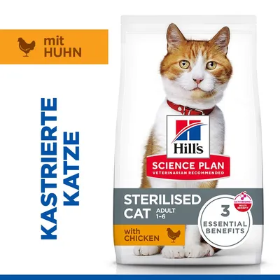  Hill's Science Plan Sterilised Cat Adult 1-6 poulet - 10 kg