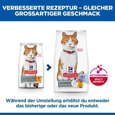 Hill's Science Plan Sterilised Cat Adult 1-6 Huhn Hill's Science Plan Sterilised Cat Adult 1-6 Huhn