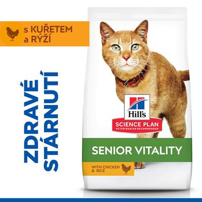 Hill's Science Plan Senior Vitality Mature Adult 7+ kuracie s ryžou