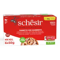 Schesir Complete Nutrition Filete en gelatina 6 x 50 g - Atún con gambas