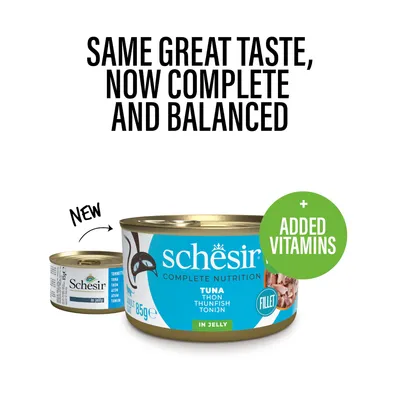 Schesir Complete Nutrition Filet в желе 24 х 85 г - Тунец