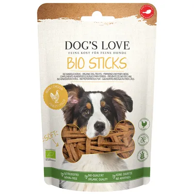 Dog´s Love Bio Sticks, z ekologicznym kurczakiem - 150 g
