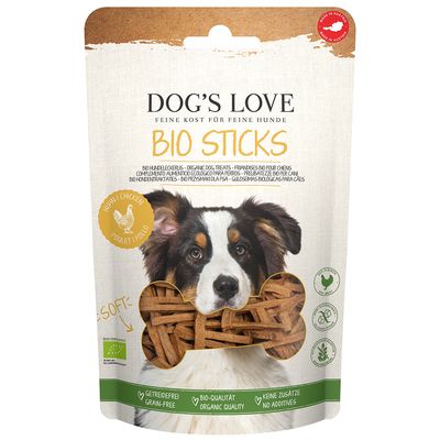 Dog´s Love Bio Sticks mit Bio-Huhn 150 g