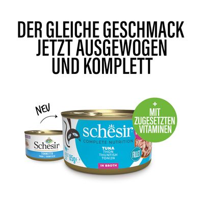 Schesir Complete Nutrition Filet in Brühe 6 x 85 g in Dosen