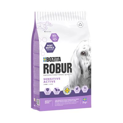 Bozita Robur Sensitive Grain Free Active agneau Sparpaket: 2 x 3 kg