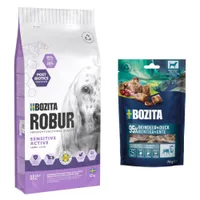 Bozita Robur pienso para perros + 2 x 70 g Bozita Meaty Bites ¡gratis! - Sensitive Grain Free Active cordero (12 kg) + Meaty Bites (2 x 70 g)