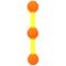 Flamingo hondenspeeltje Lipa stok met ballen Maat L: Ø 6,5 x L 33,5 cm