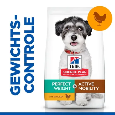 Hill's Science Plan Perfect Weight & Active Mobility Adult Small & Mini met Kip - Dubbelpak: 2 x 6 kg