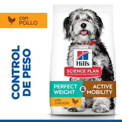 Hill's Science Plan Perfect Weight & Active Mobility Adult 1+ Medium pollo - 12 kg
