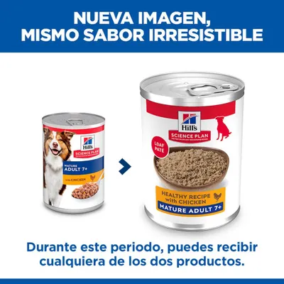 Hill's Science Plan Mature Adult 7+ latas para perros - con pollo y vacuno (24 x 370 g) - Pack Ahorro