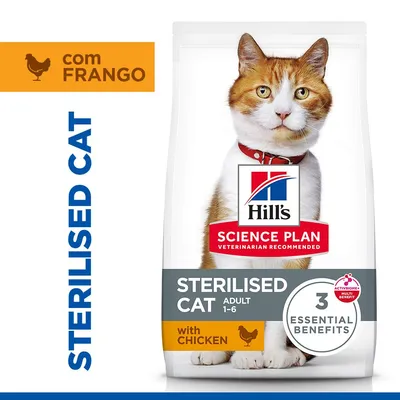 Hill's Science Plan Sterilised Cat Adult 1-6 frango - 10 kg