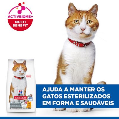Hill's Science Plan Sterilised Cat Adult 1-6 frango - 10 kg
