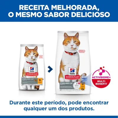 Hill's Science Plan Sterilised Cat Adult 1-6 frango - 10 kg