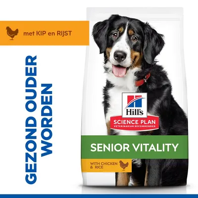 Hill's Science Plan Senior Vitality Mature Adult 6+ Large met Kip - 14 kg