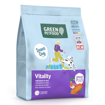 Green Petfood Dog Vitality met insecten 900 g