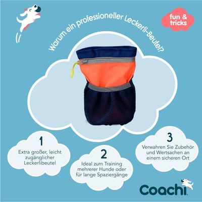 Coachi Puppy & Mini Starter Training Kit - Set mit Trainingsleine 2,5 m lang, 15 mm breit