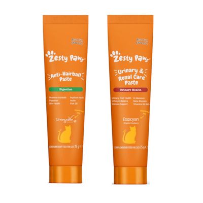Zesty Paws Cat Urinary Care Paste - lot économique : 2 x 75 g