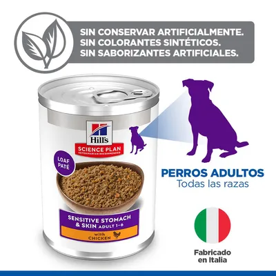 Hill's Science Plan Adult Dog Sensitive Stomach & Skin - Pollo (24 x 370 g )