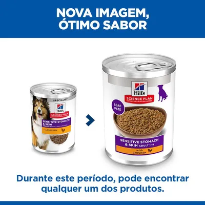 Hill's Science Plan Adult Dog Sensitive Stomach & Skin - Frango (12 x 370 g)