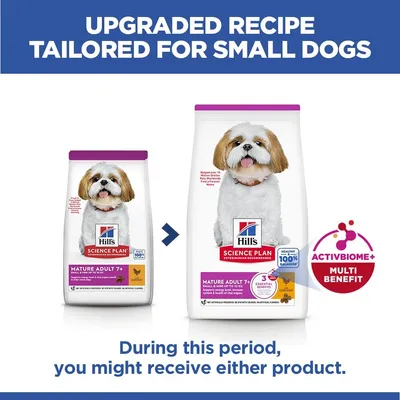 Hill's Science Plan Mature Adult 7+ Small & Mini με Κοτόπουλο - 6 kg