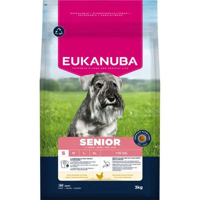 Eukanuba Premium Nutrition Senior Small Breed Pui - 3 kg