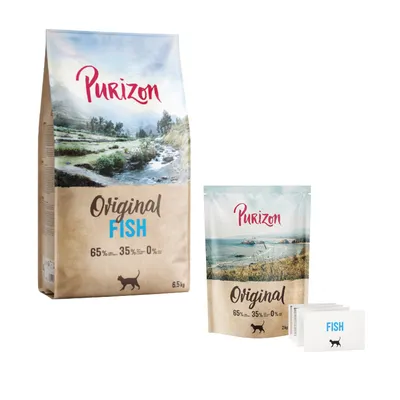 6,5 kg + 2 kg gratis! Purizon Cat Original Daily 65%, karma sucha dla kota, 8,5 kg - Adult, ryba 6,5 kg + 2 kg gratis! Purizon Cat Original Daily 65%, karma sucha dla kota, 8,5 kg - Adult, ryba