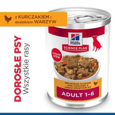 Hill's Science Plan Adult Stew - Wołowina, 12 x 363 g