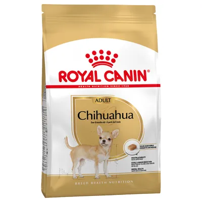 Royal Canin Adult Chihuahua, más de 8 meses. Características: alta aceptación, reducción de olor, salud dental. Breed Health Nutrition.