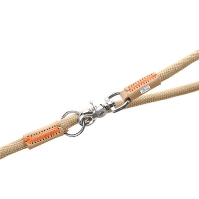 HUNTER Guinzaglio regolabile per cani Malia, beige/naturale -  lunghezza: 200 cm, larghezza: 10 mm 