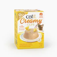 Catit Creamy Cups 4 x 25 g - Huhn mit Ananas
