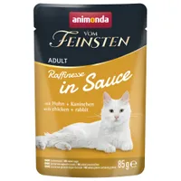 animonda vom Feinsten Adult Raffinesse in Salsa 24 x 85 g - con Pollo & Coniglio