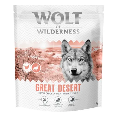 Wolf of Wilderness Adult "Great Desert" Dinde - sans céréales - lot économique : 2 x 12 kg Nouvelle recette
