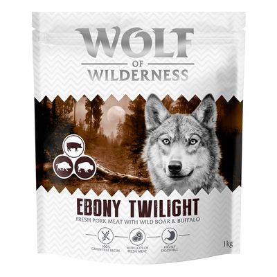 Wolf of Wilderness "Ebony Twilight" Sanglier et buffle - sans céréales nouvelle recette : lot économique : 2 x 12 kg