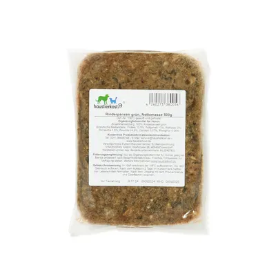 Haustierkost Rinderpansen grün - 12 x 500 g Haustierkost Rinderpansen grün - 12 x 500 g