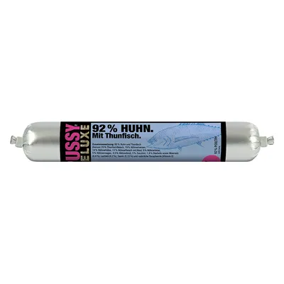 Pussy Deluxe Gelée ou Mousse 33 x 100 g - gelée de lapin, canard et saumon frais