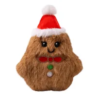 KONG Holiday Snuzzles Mini Lebkuchenmann - Größe XS: L 14 x B 10 x H 4 cm